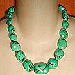 DKC ~ Graduated Turquoise Nugget & Bali Necklace